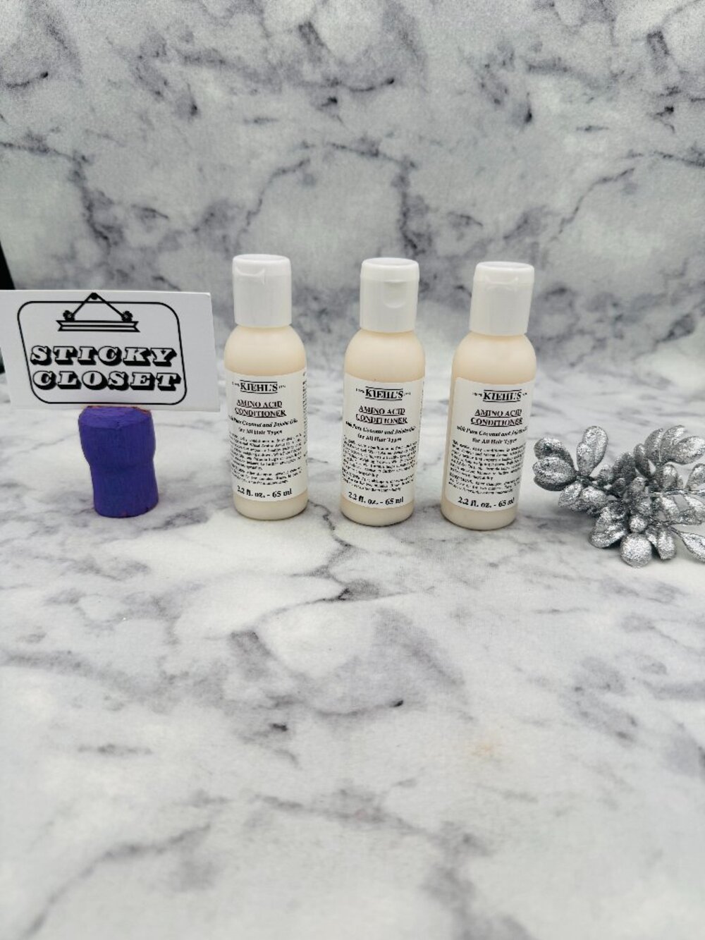 Kiehls Hair Care Gift Set-Amino Acid Conditioner,Travel Size,3 x 65ml-3pc-NEW